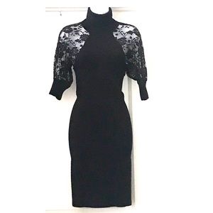 Bebe open back bandage dress